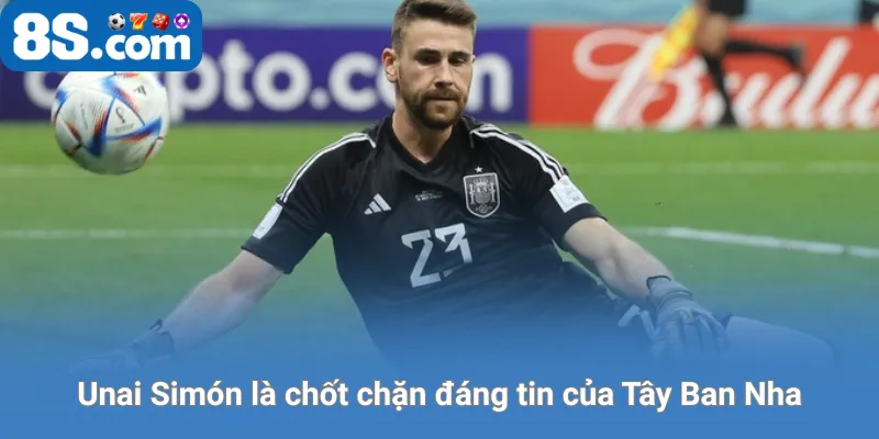 Unai Simón là chốt chặn đáng tin của Tây Ban Nha